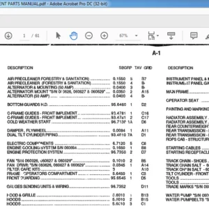 FIAT ALLIS FD14E CRAWLER TRACTOR OPTIONAL EQUIPMENT PARTS MANUAL - PDF DOWNLOAD