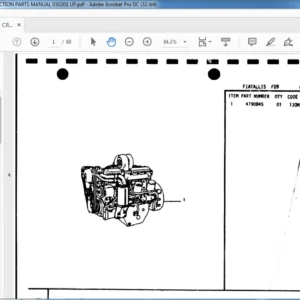FIAT ALLIS FD9 CRAWLER TRACTOR ENGINE SECTION PARTS MANUAL 030201 UP - PDF DOWNLOAD