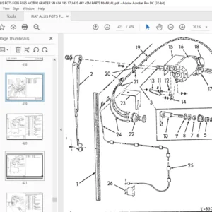 FIAT ALLIS FG75 FG85 FG95 MOTOR GRADER SN 61A 14S 17U 43S 44Y 45M PARTS MANUAL  - PDF DOWNLOAD