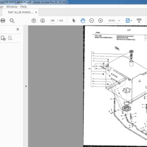 FIAT ALLIS FH400 EXCAVATOR PARTS MANUAL - PDF DOWNLOAD