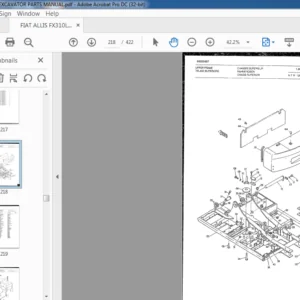 FIAT ALLIS FX310LC EXCAVATOR PARTS MANUAL - PDF DOWNLOAD