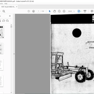 FIAT ALLIS M65 MOTOR GRADER PARTS MANUAL - PDF DOWNLOAD