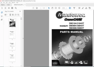 GROVE MANLIFT SM3884XT PARTS MANUAL - PDF DOWNLOAD
