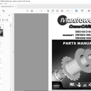 GROVE MANLIFT SM3884XT PARTS MANUAL - PDF DOWNLOAD