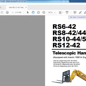 Gehl RS 10-44_55 Telehandler Parts Manual- PDF DOWNLOAD