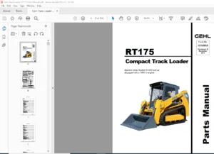Gehl RT175 Compact Track Loader Parts Manual - PDF DOWNLOAD
