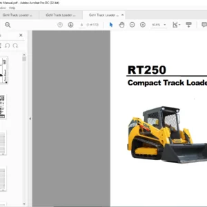 Gehl RT250 Compact Track Loader Parts Manual - PDF DOWNLOAD