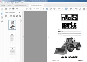 HANOMAG 44D WHEEL LOADER PARTS MANUAL 3091159M1 - PDF DOWNLOAD