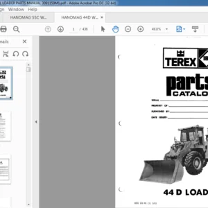 HANOMAG 44D WHEEL LOADER PARTS MANUAL 3091159M1 - PDF DOWNLOAD