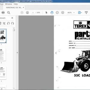 HANOMAG 55C WHEEL LOADER PARTS MANUAL 3091111M2 - PDF DOWNLOAD