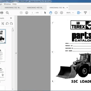 HANOMAG 55C WHEEL LOADER PARTS MANUAL 3091151M1 - PDF DOWNLOAD