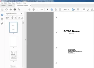 HANOMAG D700D WHEEL LOADER PARTS MANUAL 3091122M2 - PDF DOWNLOAD