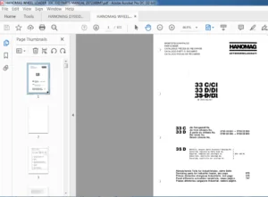 HANOMAG WHEEL LOADER  33C,33D PARTS MANUAL 2972388M7 - PDF DOWNLOAD