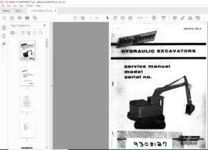 HEIN -WERNER HYDRAULIC EXCAVATORS service manual - PDF DOWNLOAD