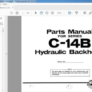 Hein Werner C 14B Hydraulic Backhoes Parts Manual - PDF DOWNLOAD