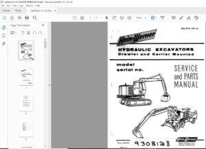 HEIN-WERNER HYDRAULIC EXCAVATOR SPM#9308128  PDF DOWNLOAD