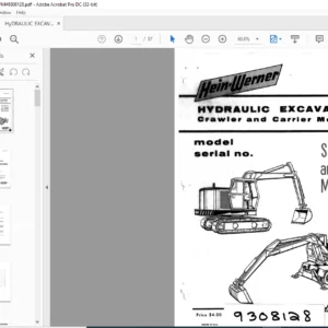 HEIN-WERNER HYDRAULIC EXCAVATOR SPM#9308128  PDF DOWNLOAD
