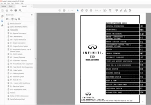 Infiniti I30 1999 Service Repair Manual - PDF DOWNLOAD