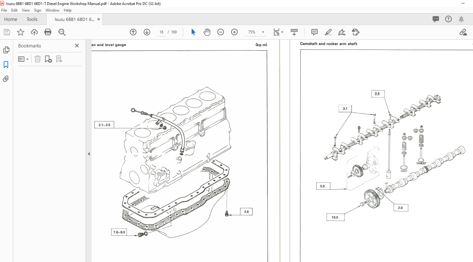 Isuzu 6BB1 6BD1 6BD1-T Diesel Engine Workshop Manual - PDF DOWNLOAD ...