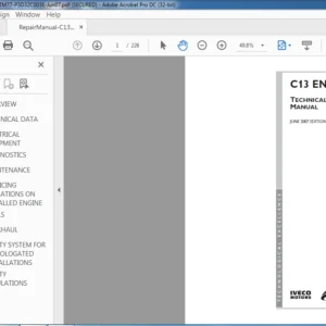 Iveco C13 ENT M77 Technical & Repair Manual - PDF DOWNLOAD