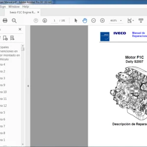 Iveco F1C Daily S2007 Manual de Reparaciones - PDF DOWNLOAD