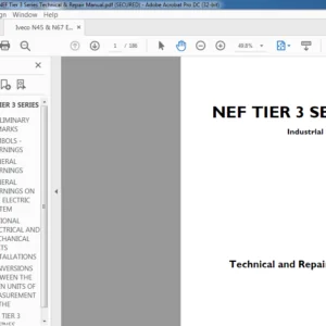Iveco N45 & N67 NEF Tier 3 Series Technical & Repair Manual - PDF DOWNLOAD