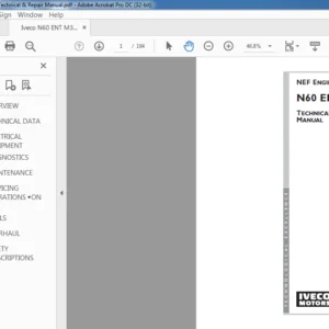 Iveco NEF Engine N60 ENT M37 Technical & Repair Manual - PDF DOWNLOAD
