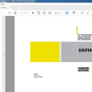 Iveco Sofim HPI Use & Maintenance Manual - PDF DOWNLOAD