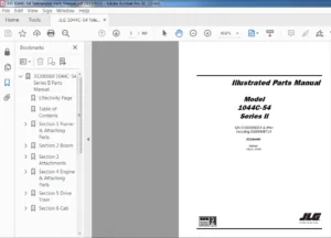JLG 1044C-54 Telehandler Parts Manual - PDF DOWNLOAD