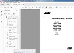 JLG 3508PS 3509PS 3512PS 3513PS 4008PS 4009PS 4012PS 4013PS 4017PS Telehandler Parts Manual - PDF DOWNLOAD