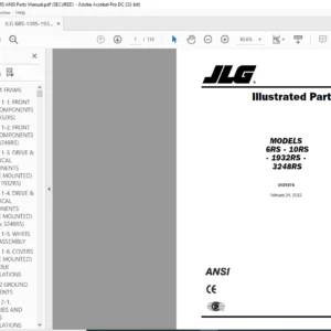 JLG 6RS 10RS 1932RS 3248RS Ansi Parts Manual - PDF DOWNLOAD