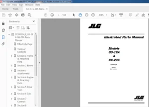 JLG G15-19A Telehandler Parts Manual - PDF DOWNLOAD