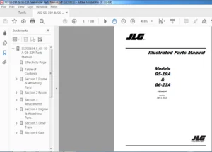 JLG G5-19A & G6-23A Telehandler Parts Manual - PDF DOWNLOAD