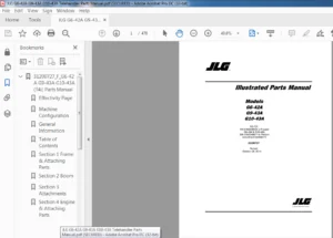 JLG G6-42A G9-43A G10-43A Telehandler Parts Manual - PDF DOWNLOAD