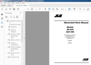 JLG G9-43A Telehandler Parts Manual - PDF DOWNLOAD