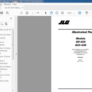 JLG G10-55A G12-55A Telehandler Parts Manual - PDF DOWNLOAD