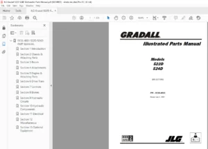 JLG Gradall 522D 524D Telehandler Parts Manual - PDF DOWNLOAD