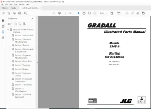 JLG GRADALL 534B-9 Telehandler Parts Manual - PDF DOWNLOAD