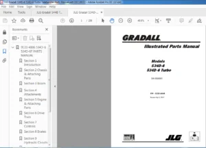 JLG GRADALL534D-6 534D-6 Turbo Telehandler Parts Manual - PDF DOWNLOAD