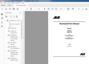 JLG GRADALL 534D-9 534D-10 Telehandler Parts Manual - PDF DOWNLOAD
