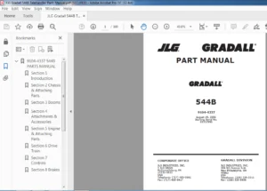 JLG GRADALL l544B Telehandler Parts Manual - PDF DOWNLOAD