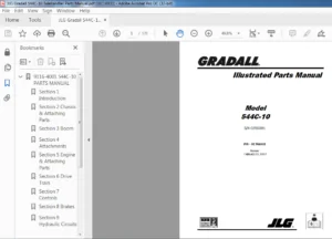 JLG GRADALL 544C-10 Telehandler Parts Manual - PDF DOWNLOAD