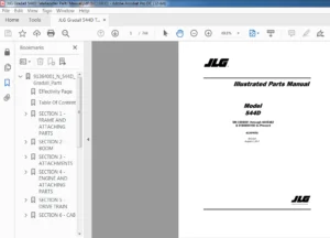 JLG GRADALL  544D Telehandler Parts Manual - PDF DOWNLOAD