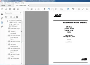 JLG L2906H 2906H 3507H 619A 723A Telehandler Parts Manual - PDF DOWNLOAD