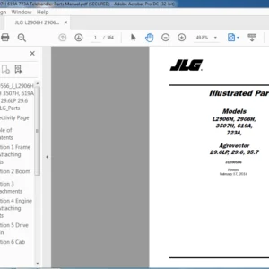 JLG L2906H 2906H 3507H 619A 723A Telehandler Parts Manual - PDF DOWNLOAD