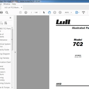 JLG Lull 7C2 Illustrated Parts Manual - PDF DOWNLOAD