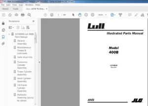 JLG LULL 400B TELEHANDLER PARTS MANUAL - PDF DOWNLOAD