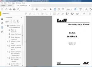 LULL D SERIES TELEHANDLER PARTS MANUAL - PDF DOWNLOAD