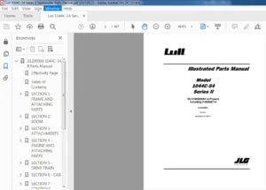Lull 1044C-54 Series II Telehandler Parts Manual - PDF DOWNLOAD