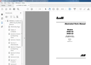 Lull 644E-42 944E-42 Telehandler Parts Manual - PDF DOWNLOAD